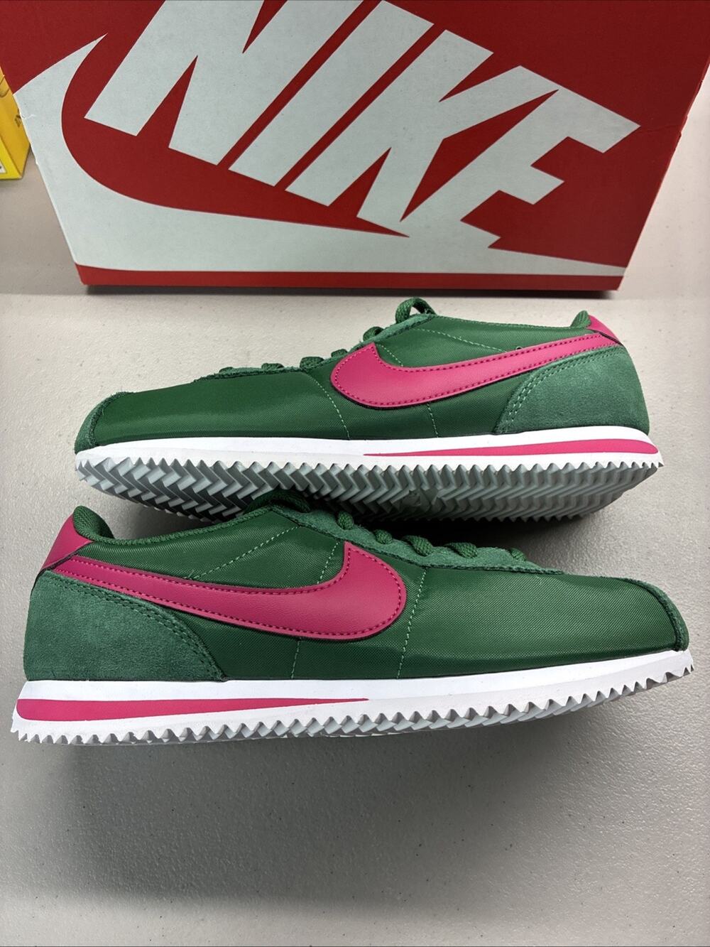 Nike Cortez Textile Size 4.5Y Or Women’s 6 Gorge Green/White IH7654 300 New NIB